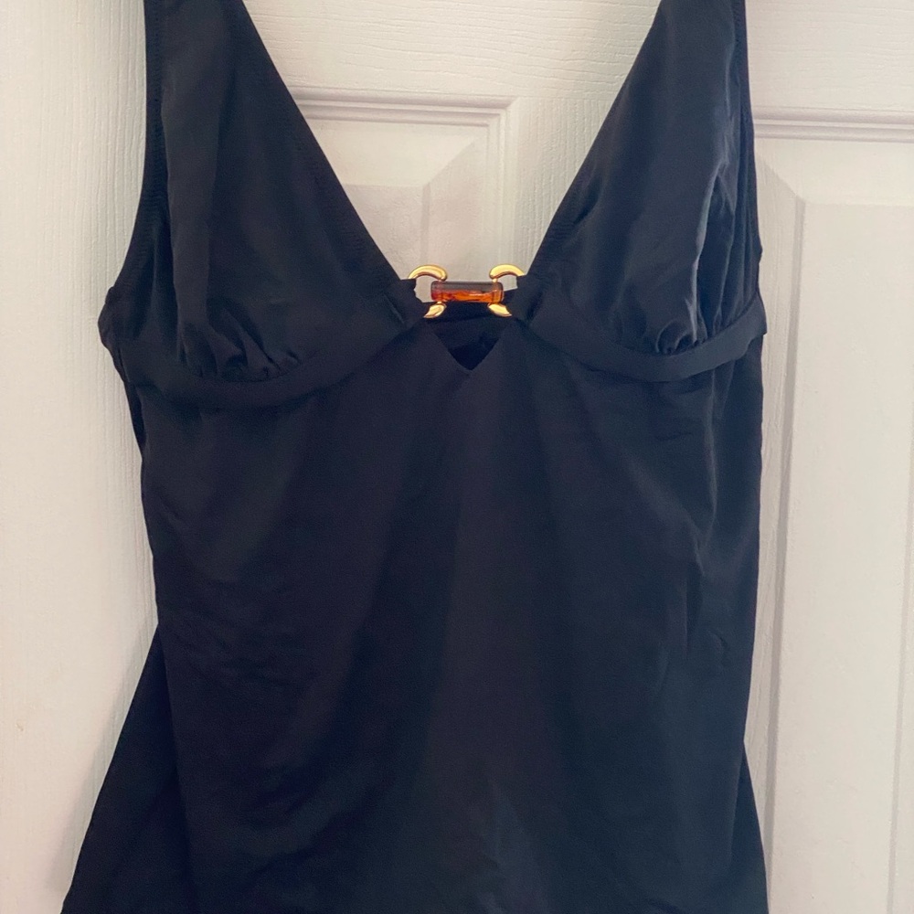 J. Crew Black Swim Tank NWT